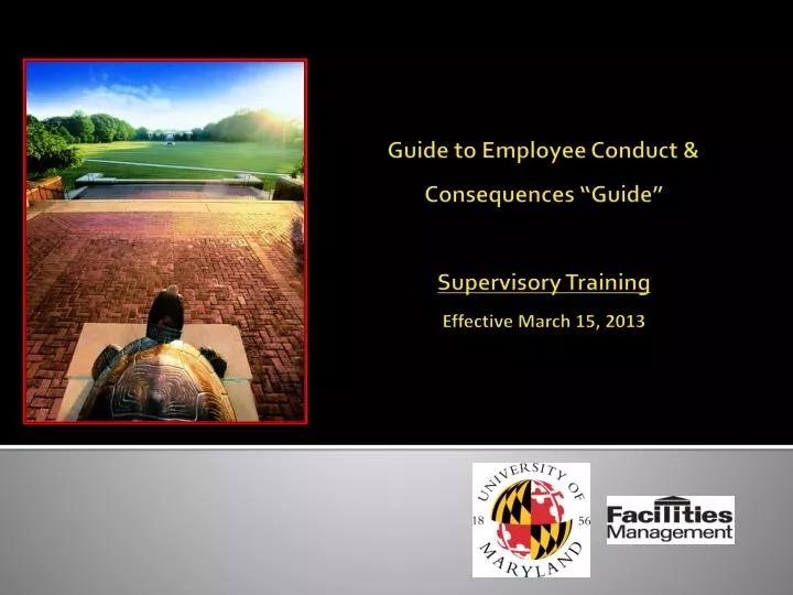 guide to employee conduct consequences guide supervisory training effective march 15 2013