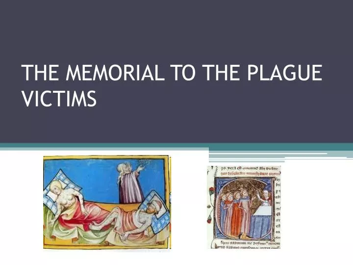 the memorial to the plague victims