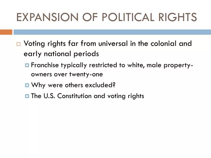expansion of political rights