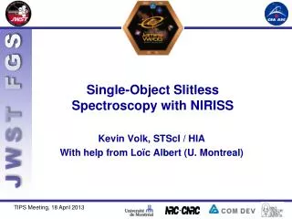 Single-Object Slitless Spectroscopy with NIRISS
