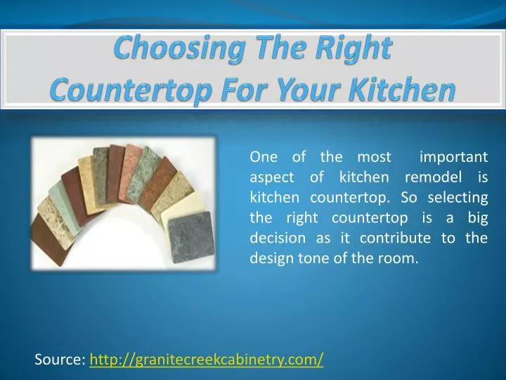 choosing the right countertop for your kitchen