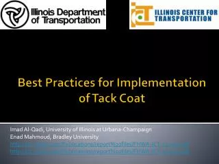 Best Practices for Implementation of Tack Coat