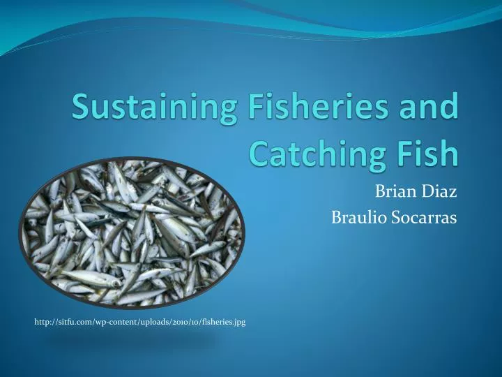 sustaining fisheries and catching fish