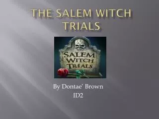 the salem witch trials