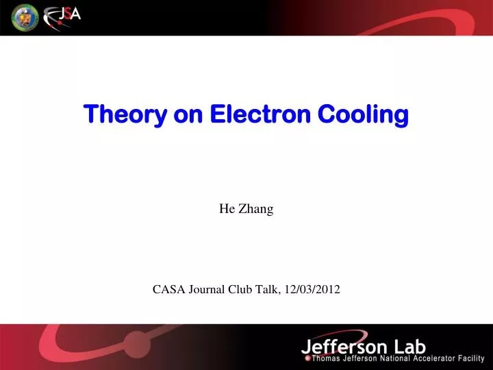 theory on electron cooling
