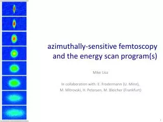 azimuthally-sensitive femtoscopy and the energy scan program(s )