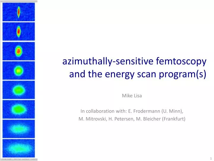 azimuthally sensitive femtoscopy and the energy scan program s