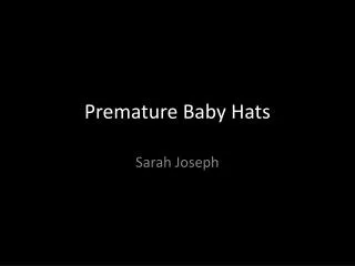 Premature Baby Hats
