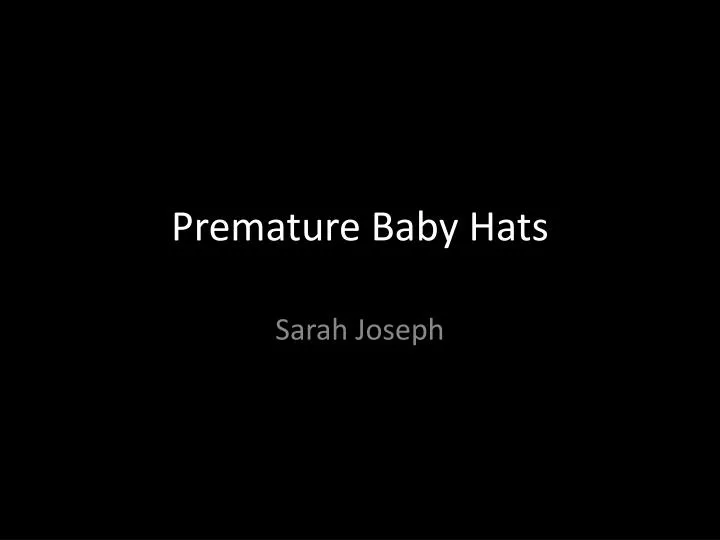 premature baby hats