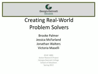 Creating Real-World Problem Solvers