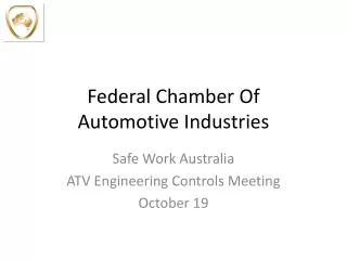 Federal Chamber Of Automotive Industries