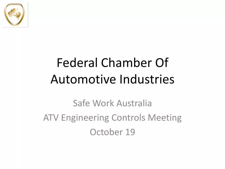 federal chamber of automotive industries