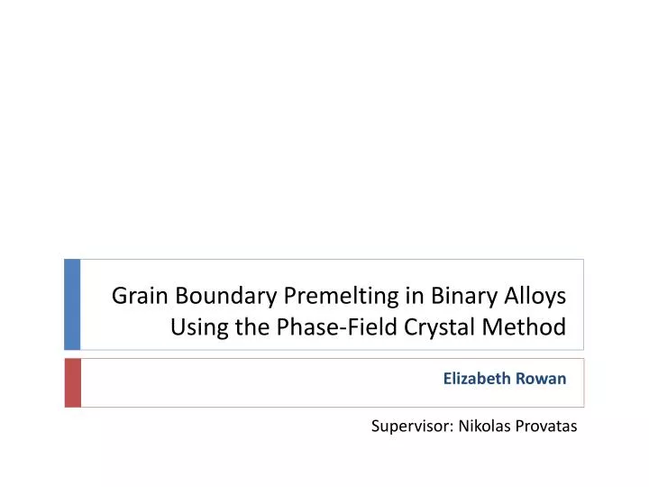 grain boundary premelting in binary alloys using the phase field crystal method