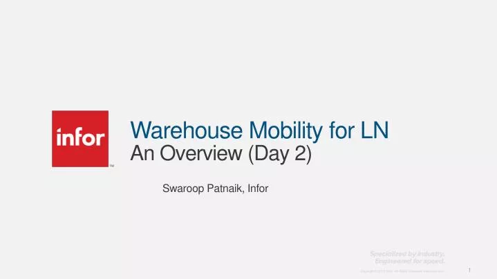 warehouse mobility for ln an overview day 2