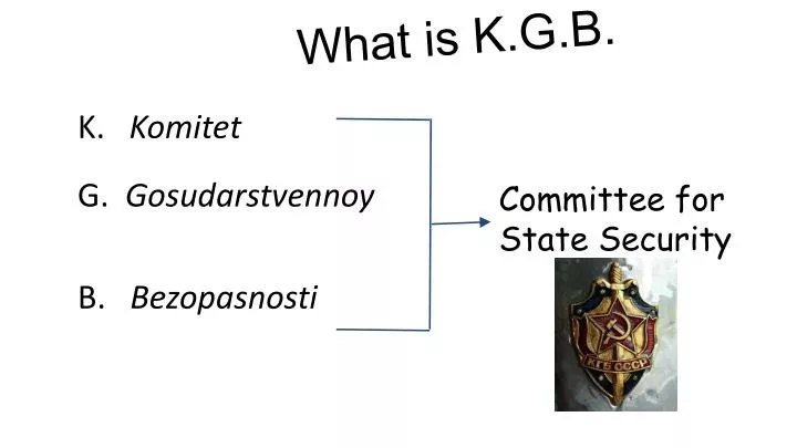 what is k g b