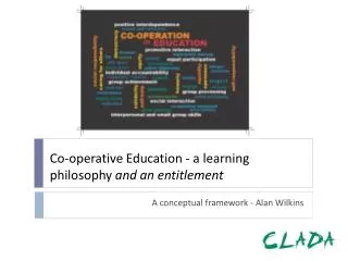 Co-operative Education - a learning philosophy and an entitlement