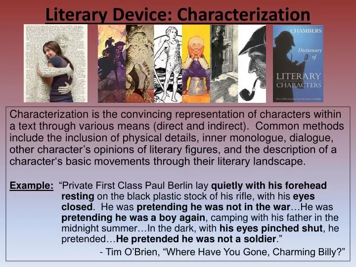 literary device characterization