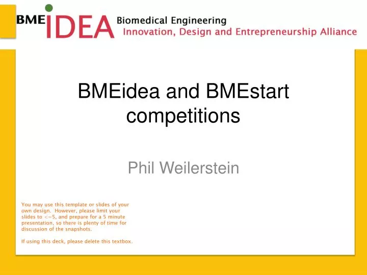 bmeidea and bmestart competitions