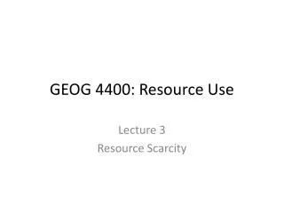 GEOG 4400: Resource Use