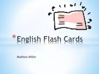 English Flash Cards