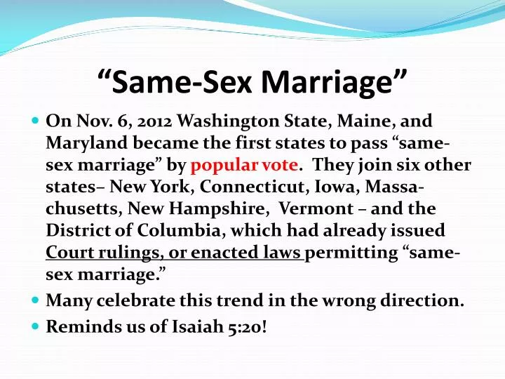 Ppt “same Sex Marriage” Powerpoint Presentation Free Download Id2222749 4103