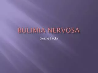 Bulimia nervosa