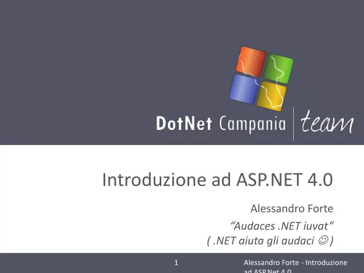 introduzione ad asp net 4 0