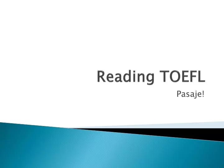 reading toefl