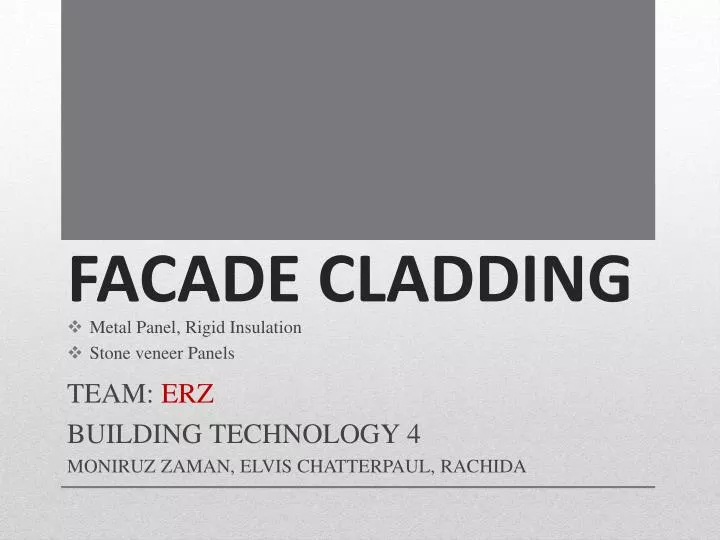 facade cladding