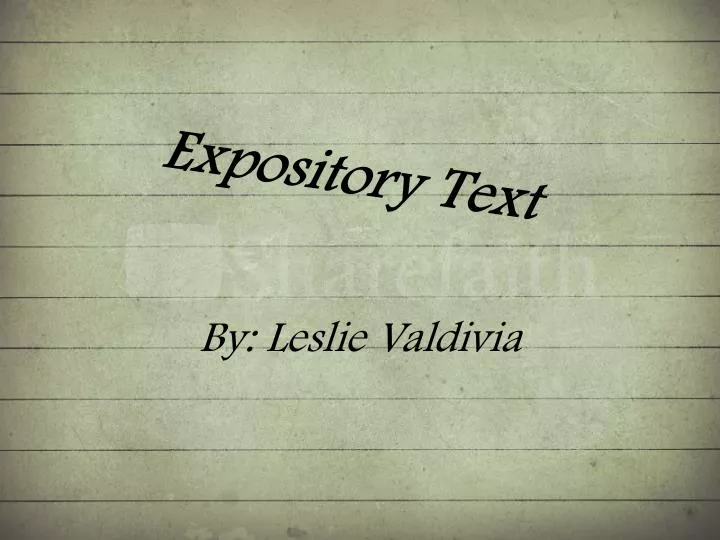 expository text