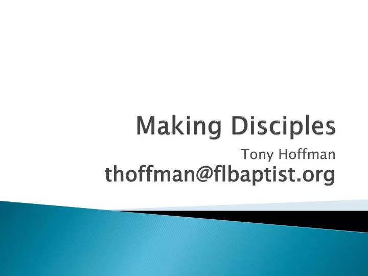 making disciples