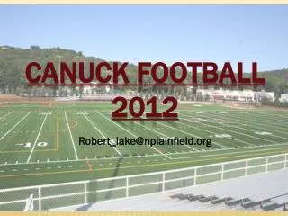 CANUCK FOOTBALL 2012