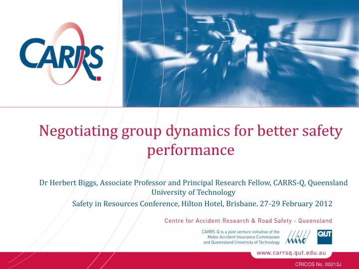 negotiating group dynamics for better safety performance