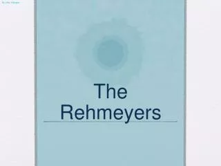 The Rehmeyers