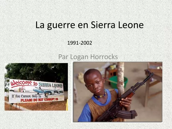 la guerre en sierra leone