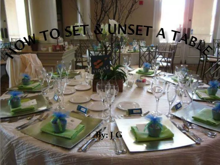 how t o set unset a table