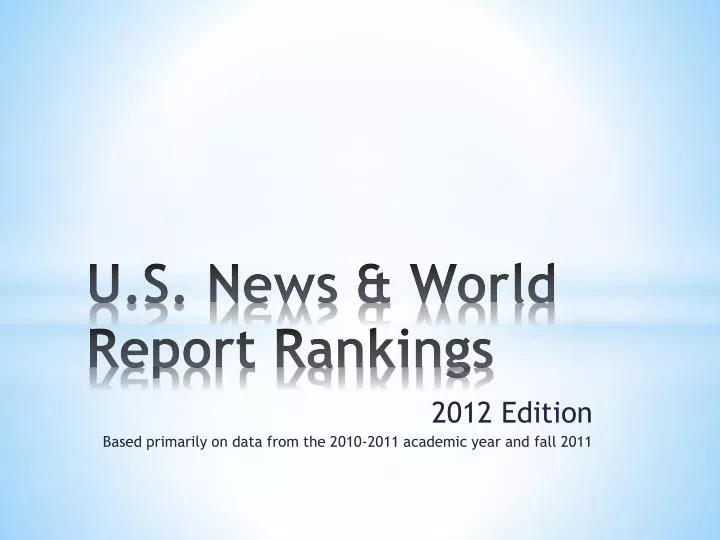 u s news world report rankings