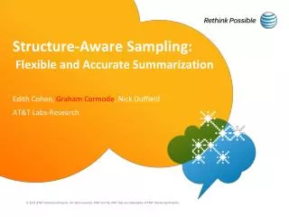 Structure-Aware Sampling: Flexible and Accurate Summarization