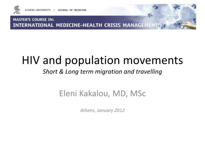 hiv and population movements short long term migration and travelling