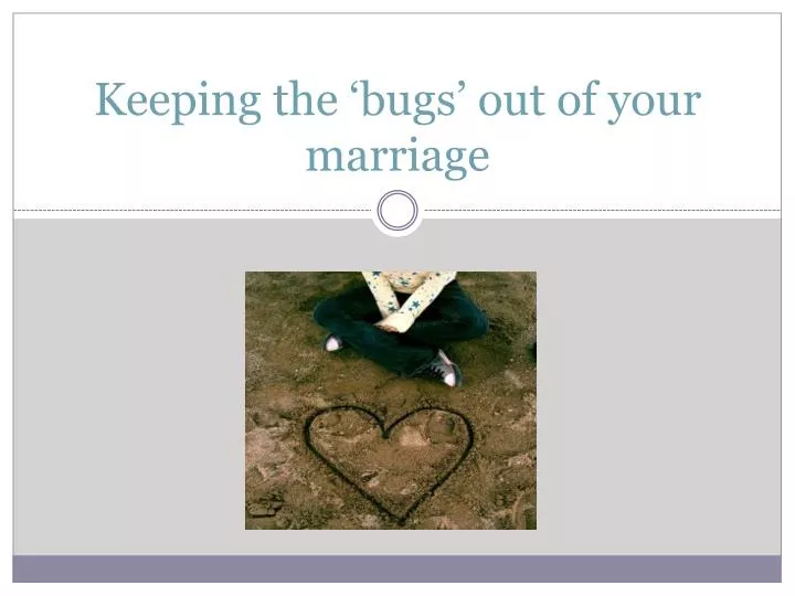 keeping the bugs out of your marriage