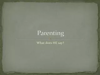 Parenting