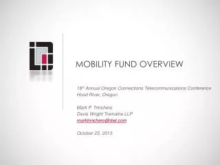 MOBILITY FUND OVERVIEW