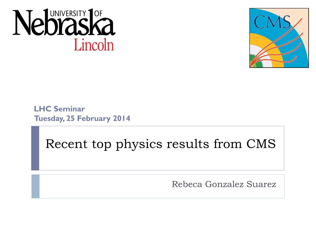 PPT - Recent top physics results from CMS PowerPoint Presentation, free ...