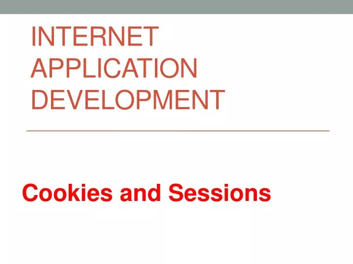 internet application development