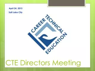 CTE Directors Meeting