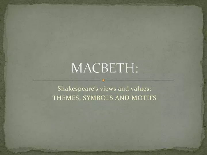 macbeth