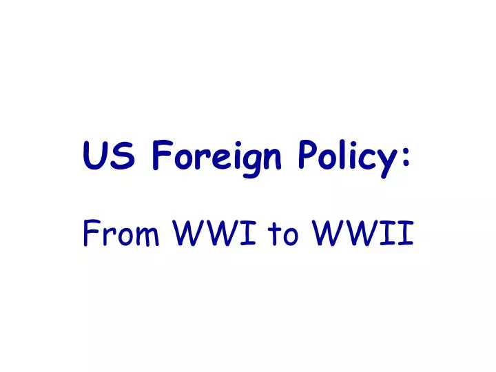 us foreign policy