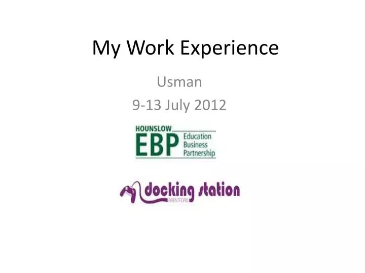 my work experience