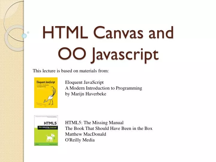 html canvas and oo javascript