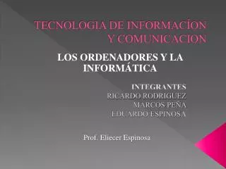 tecnologia de informac on y comunicacion